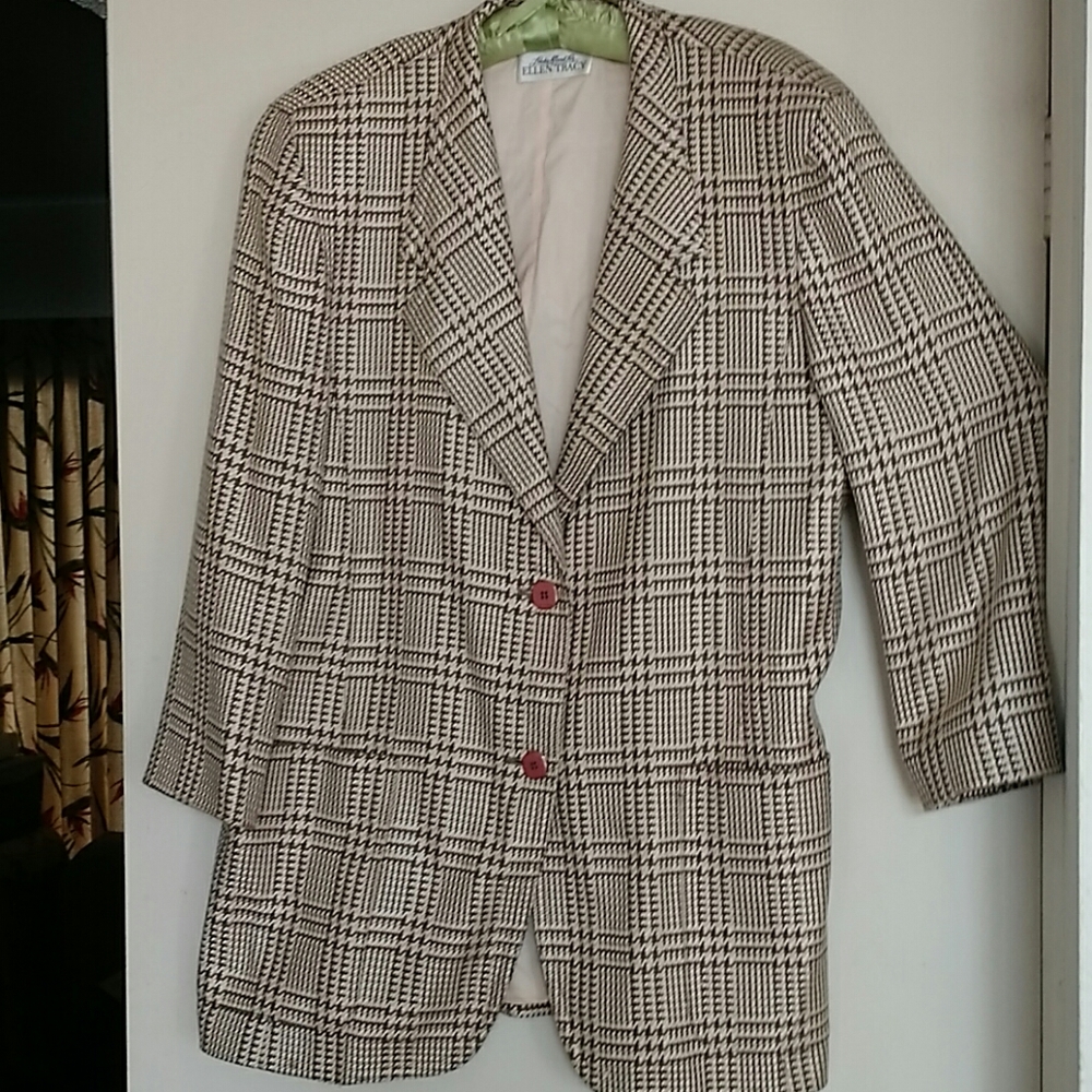 Ellen Tracy wool and silk vintage blazer